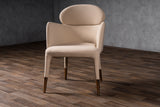 VIG Furniture Modrest Shannon - Modern Beige Vegan Leather + Rosegold Dining Chair VGVC-B022A-BGE