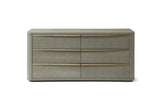 VIG Furniture Modrest Lois - Modern Beige Shagreen + Brass Dresser VGVC-J2408-D