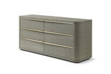 VIG Furniture Modrest Lois - Modern Beige Shagreen + Brass Dresser VGVC-J2408-D