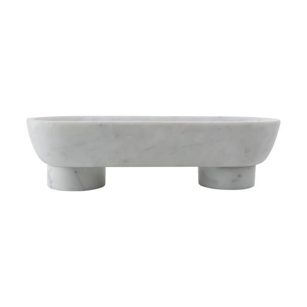 Lilys Laguna Marble Oval Plate With Stand Small 10X6X4 8246-1