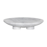 Laguna Marble Round Plate With Stand 16X16
