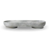 Laguna Marble Oval Plate With Stand Large 24X9X4