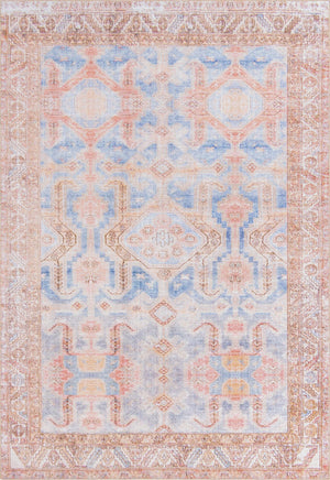 Unique Loom Timeless Judas Machine Made Medallion Rug Blue, Beige/Ivory 8' 4" x 12' 2"