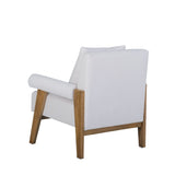 VIG Furniture Modrest Cynthia - Modern White Fabric + Wood Accent Chair VGRH-RHS-S204-1