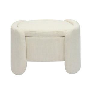 VIG Furniture Modrest Erin - Modern Cream Fabric Storage Ottoman VGRH-RHT-721-CRM