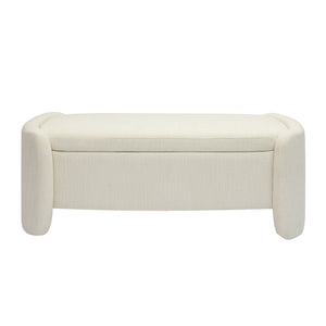 VIG Furniture Modrest Erin - Modern Cream Fabric Storage Ottoman Bench VGRH-RHT-722-CRM