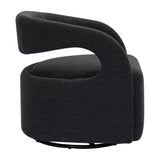 VIG Furniture Modrest Dowsett - Modern Black Fabric Swivel Accent Chair VGRH-RHT-638-BLK