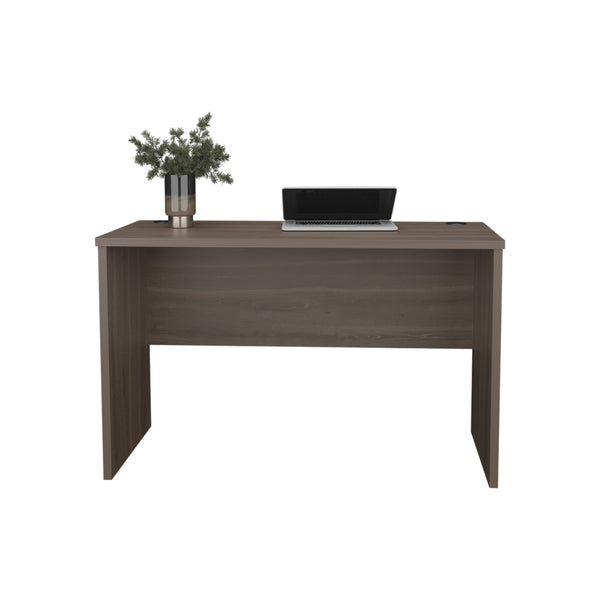 English Elm Writing Desk Sleek 47.2" Workstation with Sturdy Legs, Engineered Wood Finish for Home Offices Dark Gray 52.76 L x 25.98 W x 3.54 H B097P296852