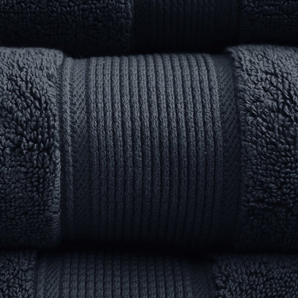 English Elm Ultra-Soft Cotton Bath Sheet Set 34x68 Inch 2-Pack - Plush, Highly Absorbent Towels for Home Spa Comfort Black 18 L x 12.01 W x 6.25 H B035P294209