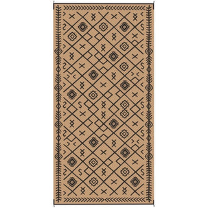 English Elm Geometric Reversible Polypropylene Outdoor Rug Uv Resistant Waterproof Patio Deck Mat T3971P421394
