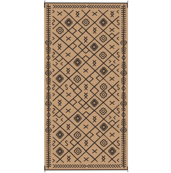 English Elm Geometric Reversible Polypropylene Outdoor Rug Uv Resistant Waterproof Patio Deck Mat T3971P421394