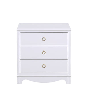 Comfort Pointe Laurel 3 Drawer Nightstand White