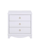 Comfort Pointe Laurel 3 Drawer Nightstand White