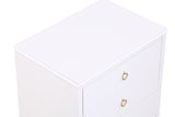 Comfort Pointe Laurel 3 Drawer Nightstand White