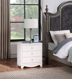 Comfort Pointe Laurel 3 Drawer Nightstand White