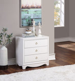 Comfort Pointe Laurel 3 Drawer Nightstand White