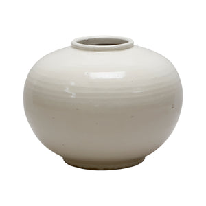 Lilys Creamy White Round Pot 8250-5