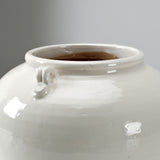 Lilys Creamy White Round Pot With Two Handles 8250-6