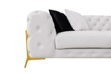 VIG Furniture Divani Casa Clarice - Transitional Light Beige Velvet Sofa VGAH-SF1013-3-BGE