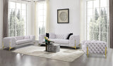 VIG Furniture Divani Casa Clarice - Transitional Light Beige Velvet Sofa VGAH-SF1013-3-BGE