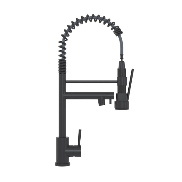 English Elm Bothwa Cupc Certified Single Handle Kitchen Faucet Tall Arc Stainless Steel Design Matt Black B2724P262363