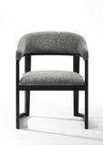 VIG Furniture Modrest Maury - Modern Grey Fabric + Black Dining Chair VGMA-MI-1189-GRYBLK