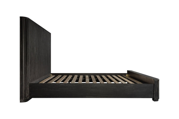 Vig Furniture Modrest Fields - Sleek Modern Black Acacia Bed From Vietnam, Elevate Your Bedroom Style Today! Black  Vgwd-vgd2-bed-blk