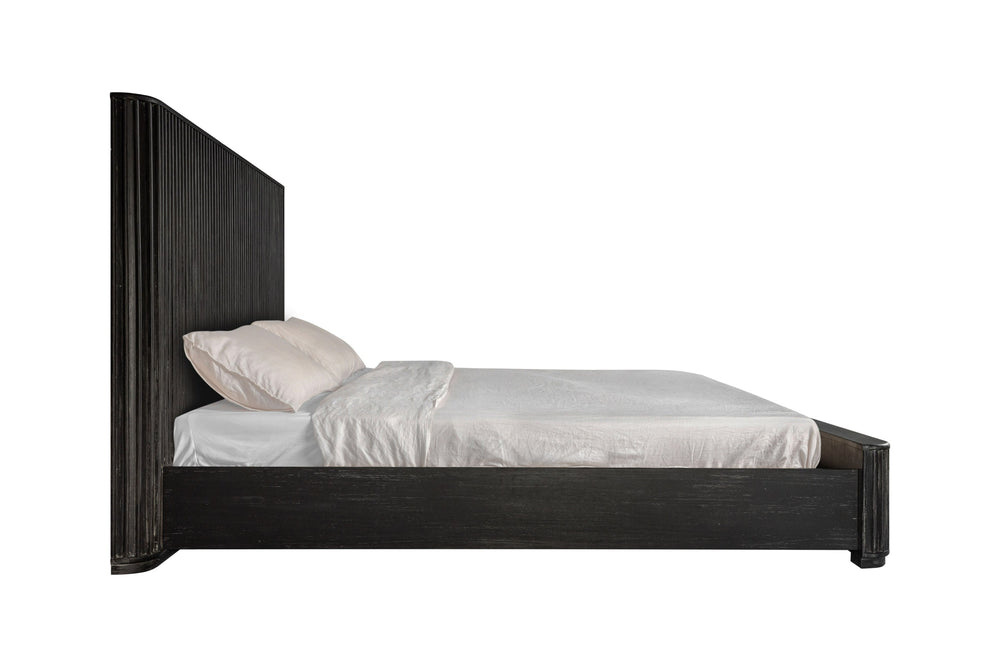 Vig Furniture Modrest Fields - Sleek Modern Black Acacia Bed From Vietnam, Elevate Your Bedroom Style Today! Black  Vgwd-vgd2-bed-blk