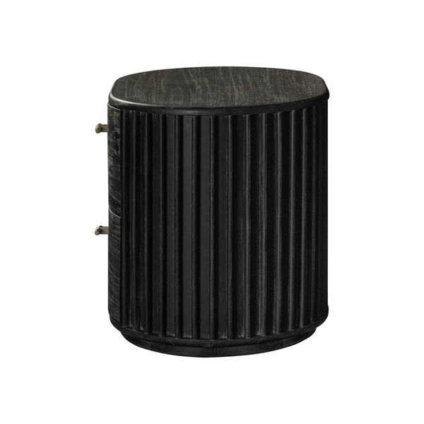 Vig Furniture Modrest Fields - Stylish Modern Black Acacia Nightstand For Contemporary Bedrooms, Vietnam Made Black  Vgwd-vgd2-bst02-blk