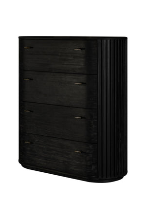 Vig Furniture Modrest Fields - Sleek Black Acacia Chest For Modern Storage Solutions, Crafted In Vietnam Black  Vgwd-vgd2-tb04-blk