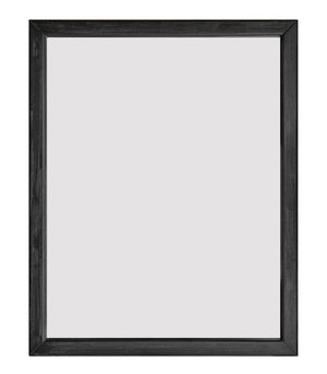VIG Furniture Fields Modern Black Acacia Mirror — 39.2" X 31.5" Rectangular Dresser Mount, Solid Wood Frame, Sleek Design VGWD-VGD2-MIR-BLK
