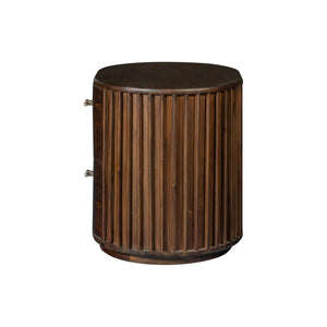 Vig Furniture Modrest Fields - Chic Walnut Acacia Nightstand For Modern Bedrooms, Crafted In Vietnam Elegance Walnut  Vgwd-vgd3-bst02-wal