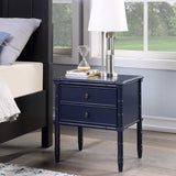 Comfort Pointe Ellison 2 Drawer Nightstand Midnight Blue