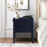 Comfort Pointe Ellison 2 Drawer Nightstand Midnight Blue