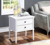 Comfort Pointe Ellison 2 Drawer Nightstand White