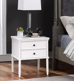 Comfort Pointe Ellison 2 Drawer Nightstand White