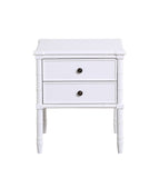 Comfort Pointe Ellison 2 Drawer Nightstand White