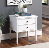 Comfort Pointe Ellison 2 Drawer Nightstand White