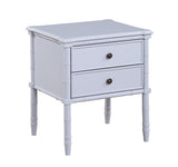 Comfort Pointe Ellison 2 Drawer Nightstand Dove Grey