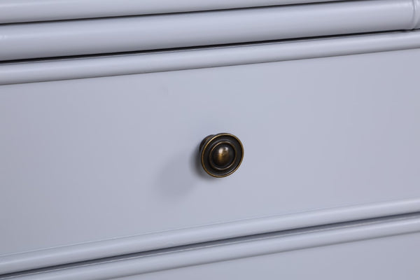 Comfort Pointe Ellison 2 Drawer Nightstand Dove Grey