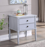 Comfort Pointe Ellison 2 Drawer Nightstand Dove Grey