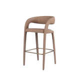 Modrest Faerron - Modern Tan Leatherette Bar Chair