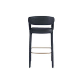 VIG Furniture Modrest Faerron - Modern Black Leatherette Bar Chair VGEU-MC-7182BC-B-BLK