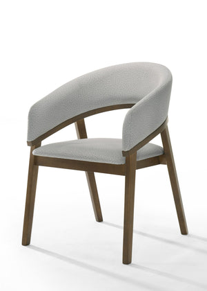 VIG Furniture Modrest Truman - Mid-Century Modern Grey + Walnut Dining Chair VGMA-MI-1240