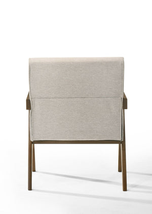VIG Furniture Modrest Joseline - Modern Beige Fabric + Walnut Accent Chair (Set of 2) VGMA-MI-1283-BGE