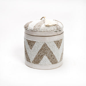 Lilys Set Of 3 Beaded Baskets With Tassel 8263