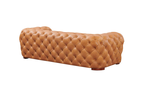 VIG Furniture Divani Casa Dexter - Transitional Camel Full Italian Leather Sofa VGCA-114-3-SEAT-BRN