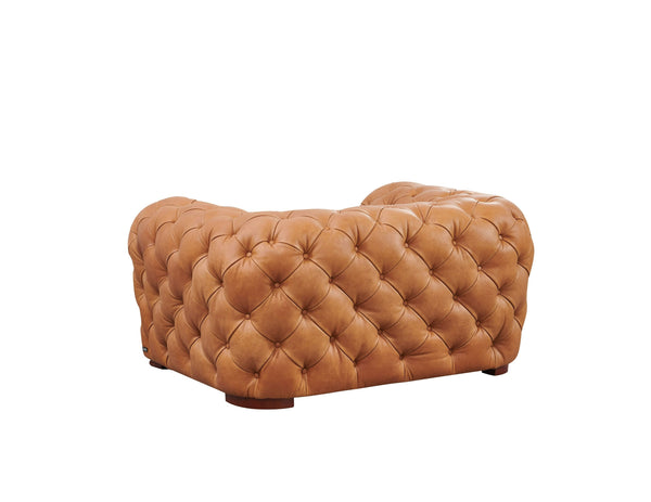 VIG Furniture Divani Casa Dexter - Transitional Camel Full Italian Leather Lounge Chair VGCA-114-CHR-BRN