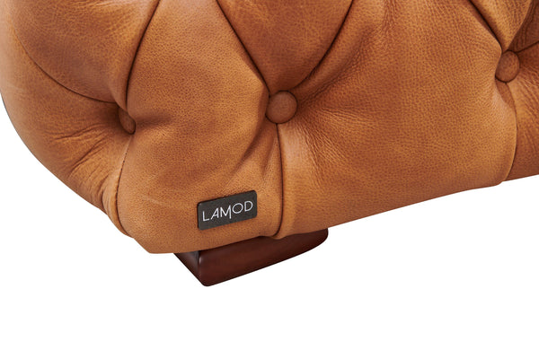 VIG Furniture Divani Casa Dexter - Transitional Camel Full Italian Leather Lounge Chair VGCA-114-CHR-BRN