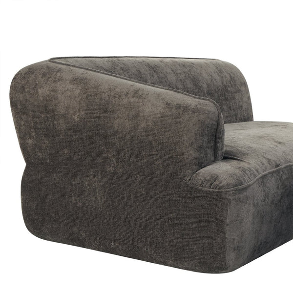 English Elm 122" L-shaped Sectional with Deep Chaise High Density Foam Low Profile Living Room Sofa N767P371309D